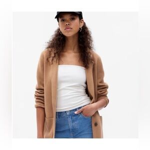 Gap Soft Cotton Blend Oversizedd Sweater Blazer - Size Large